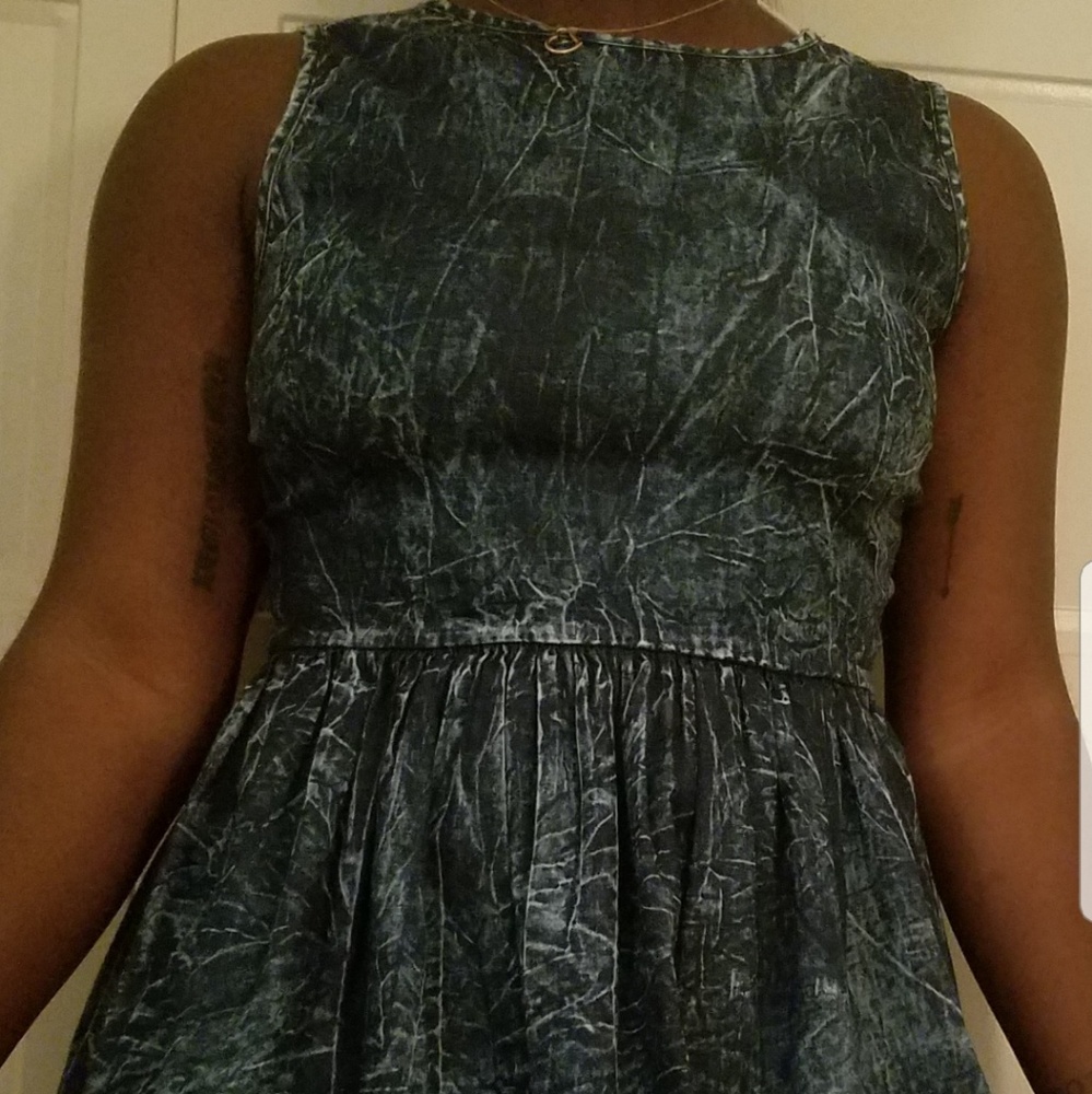 Denim wash dress